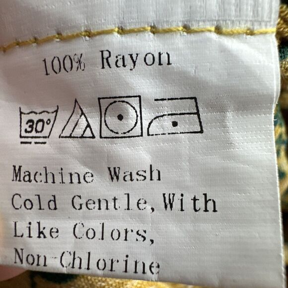 Yellow Midi Dress Floral Womens Medium Lightweight - Picture 10 of 10